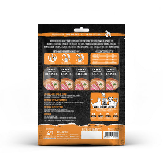 Absolute Holistic Bisque Tuna & Salmon 5x12g Dog Treats