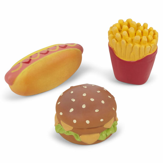 Kazoo Fast Foodies Mini's Latex Dog Toy