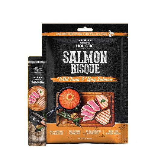 Absolute Holistic Bisque Tuna & Salmon 5x12g Dog Treats